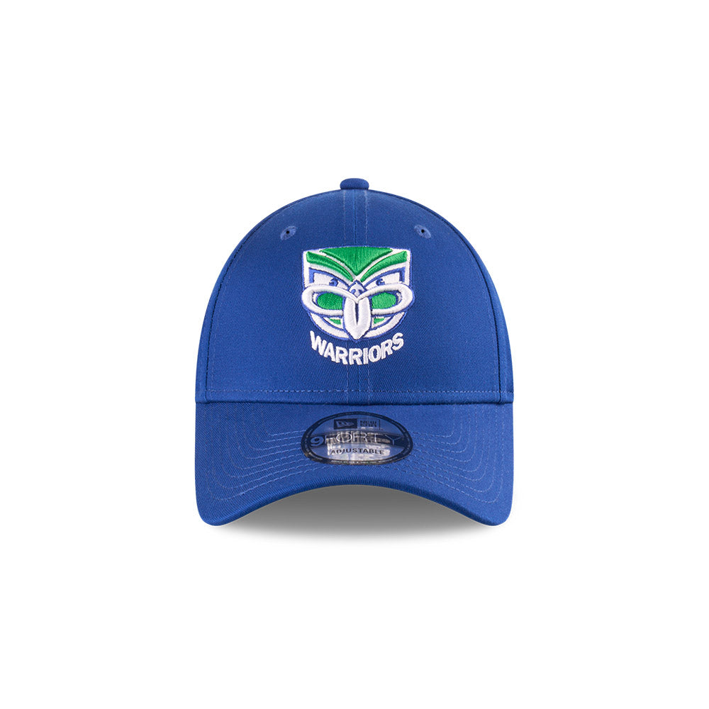 New Zealand Warriors Hat - 2025 NRL Badged Blue OTC 9Forty Strapback Cap - New Era